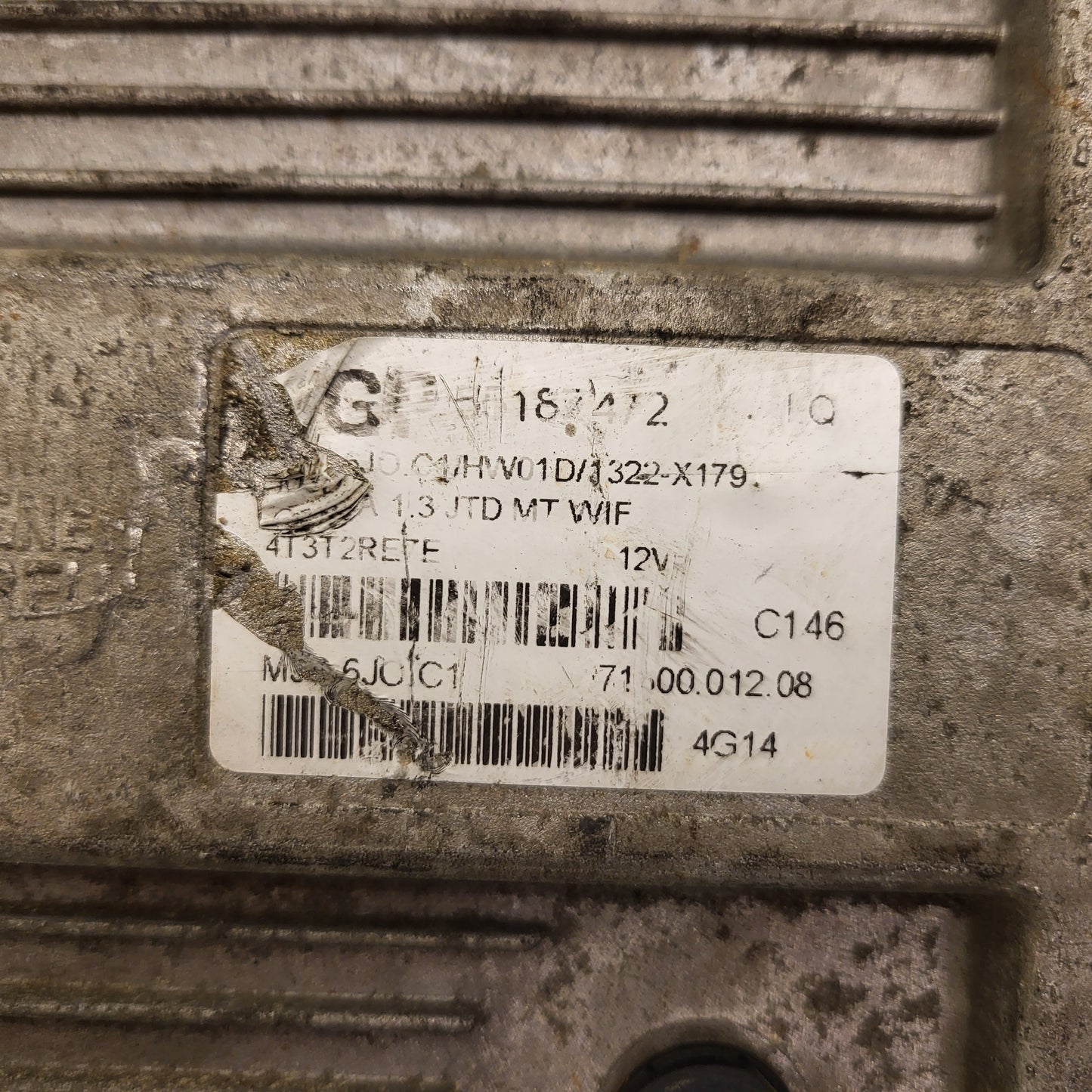 OPEL CORSA 1.3 CDTI ECU FGP / 55187472 / MJD 6J0.C1 / HW01D / MAGNETI MARELLI