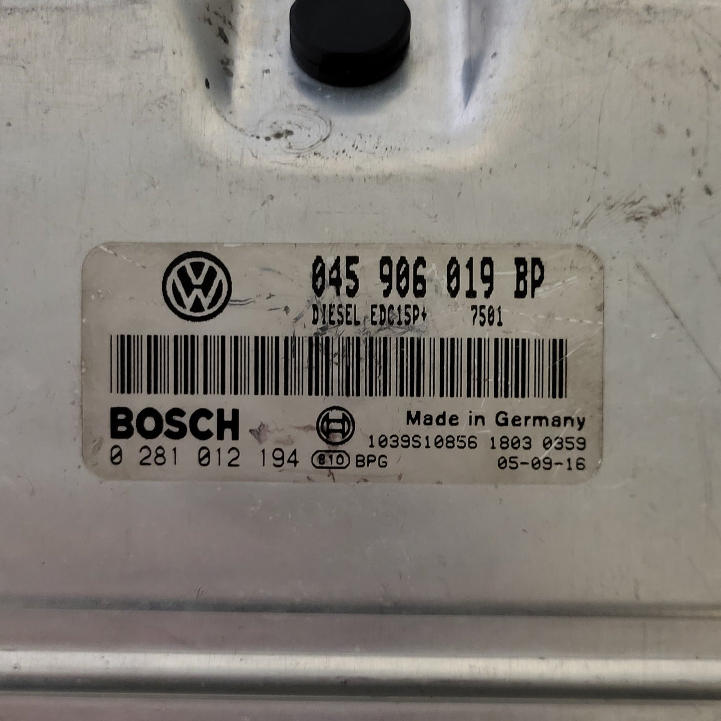 VOLKSWAGEN POLO 9N3 ECU / 045906019BP / 0281012194 / EDC15P+ / BOSCH 045906019