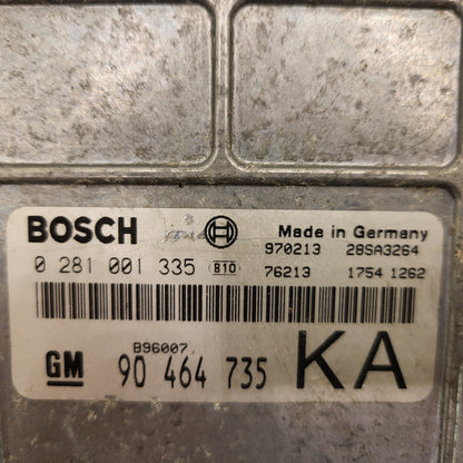 Opel Vectra ECU / 0281001335 / 90464735 / KA / BOSCH