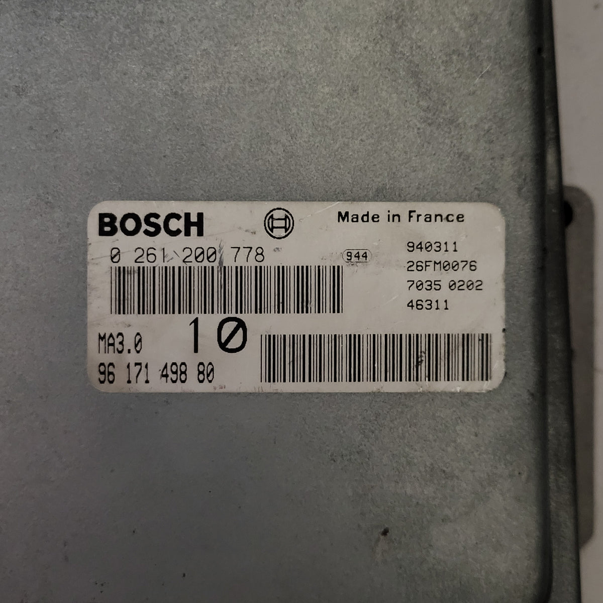 3x Citroen Peugeot ECU / 0261200778 / 9617149880 / BOSCH BULK STOCK