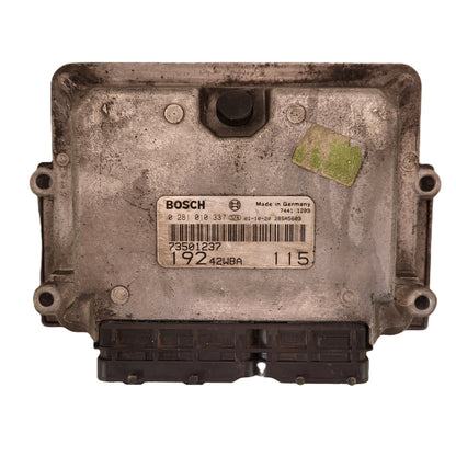 Fiat STILO JTD ECU / 0281010337 / 73501237 / 19242WBA / BOSCH