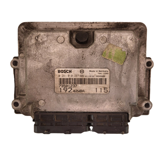 Fiat STILO JTD ECU / 0281010337 / 73501237 / 19242WBA / BOSCH