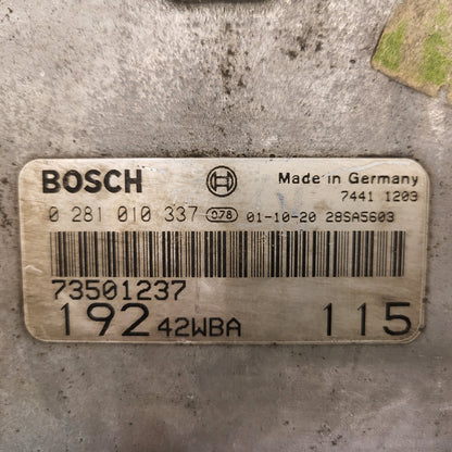 3x Fiat STILO JTD ECU / 0281010337 / 73501237 / 19242WBA / BOSCH BULK STOCK