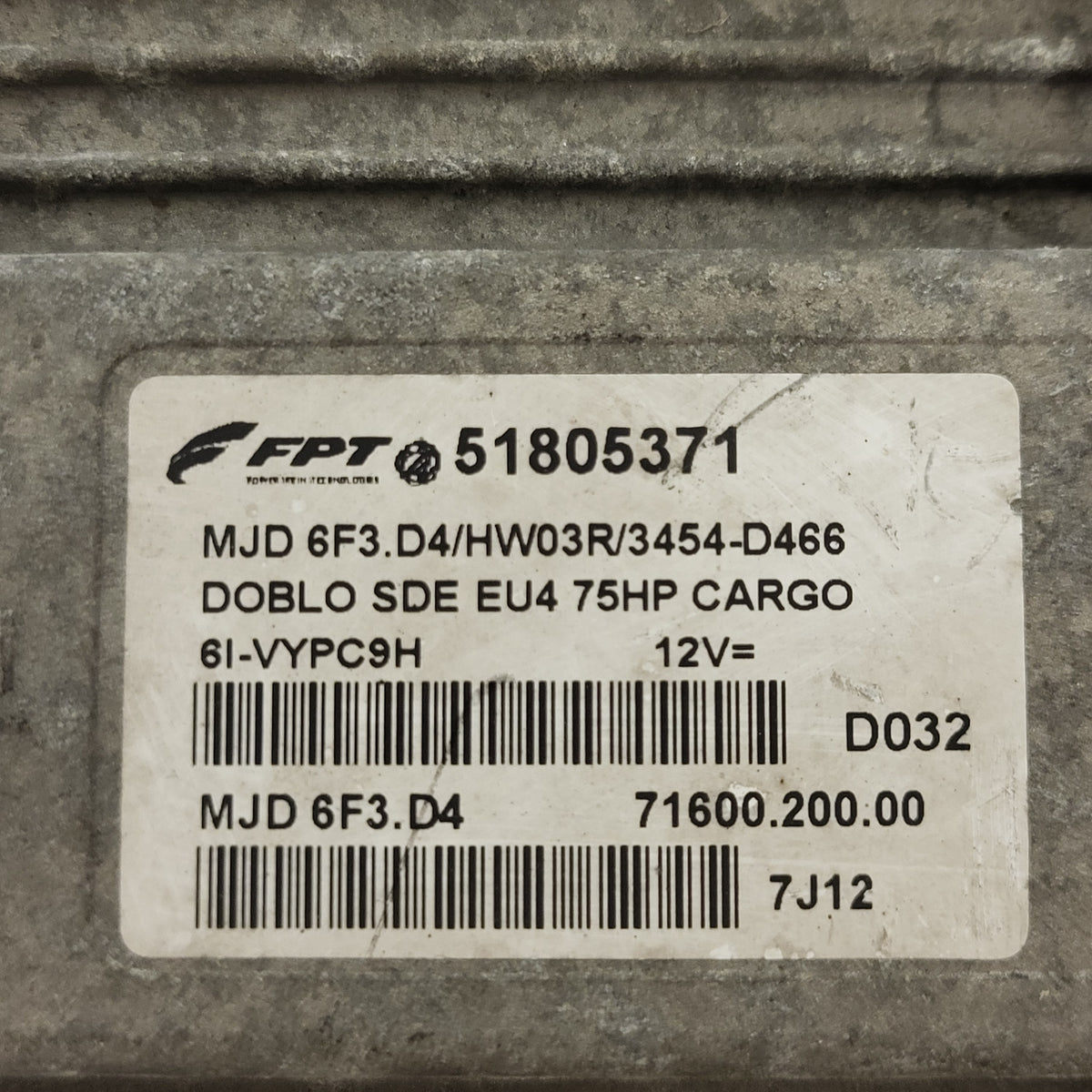 Mercedes a W169 ECU / 0281012259 / A6401502879 / CRA.42 / BOSCH - B73-03 - 2