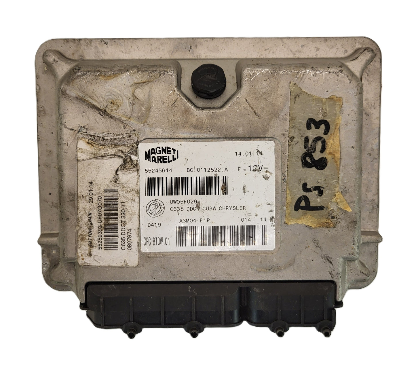 FIAT 500 SUZUKI ECU / 55245644 / BC.0112522.A / CFC8TDW.01 / MAGNETI MARELLI