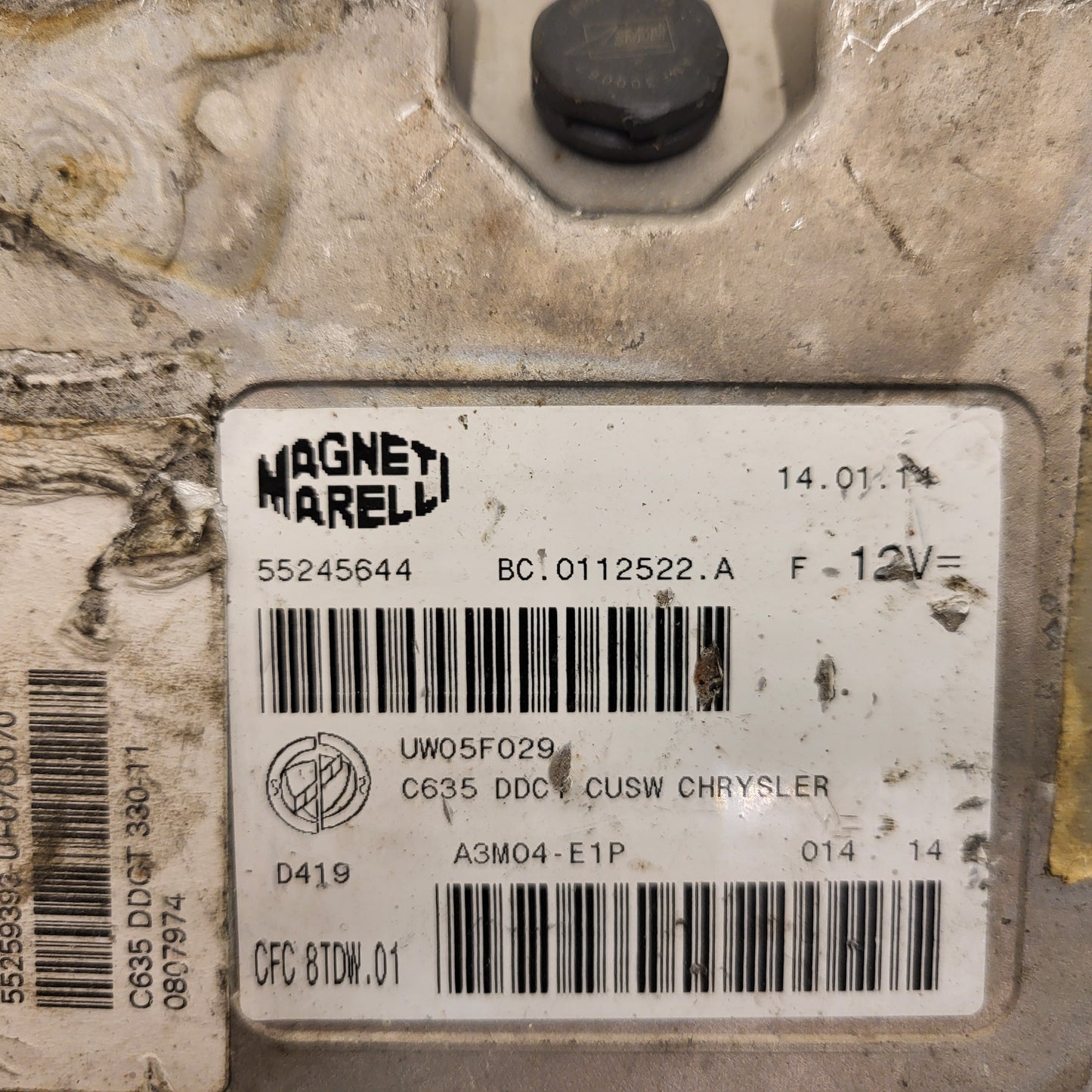 FIAT 500 SUZUKI ECU / 55245644 / BC.0112522.A / CFC8TDW.01 / MAGNETI MARELLI