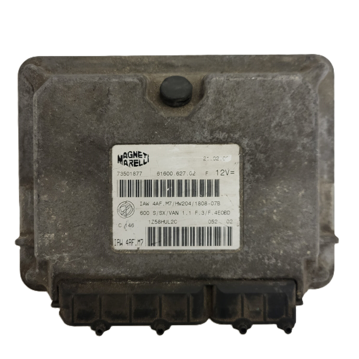 Fiat 600 ECU / IAW4AF.M7 / 73501877 / HW204 / MAGNETI MARELLI - B73-13 - 1