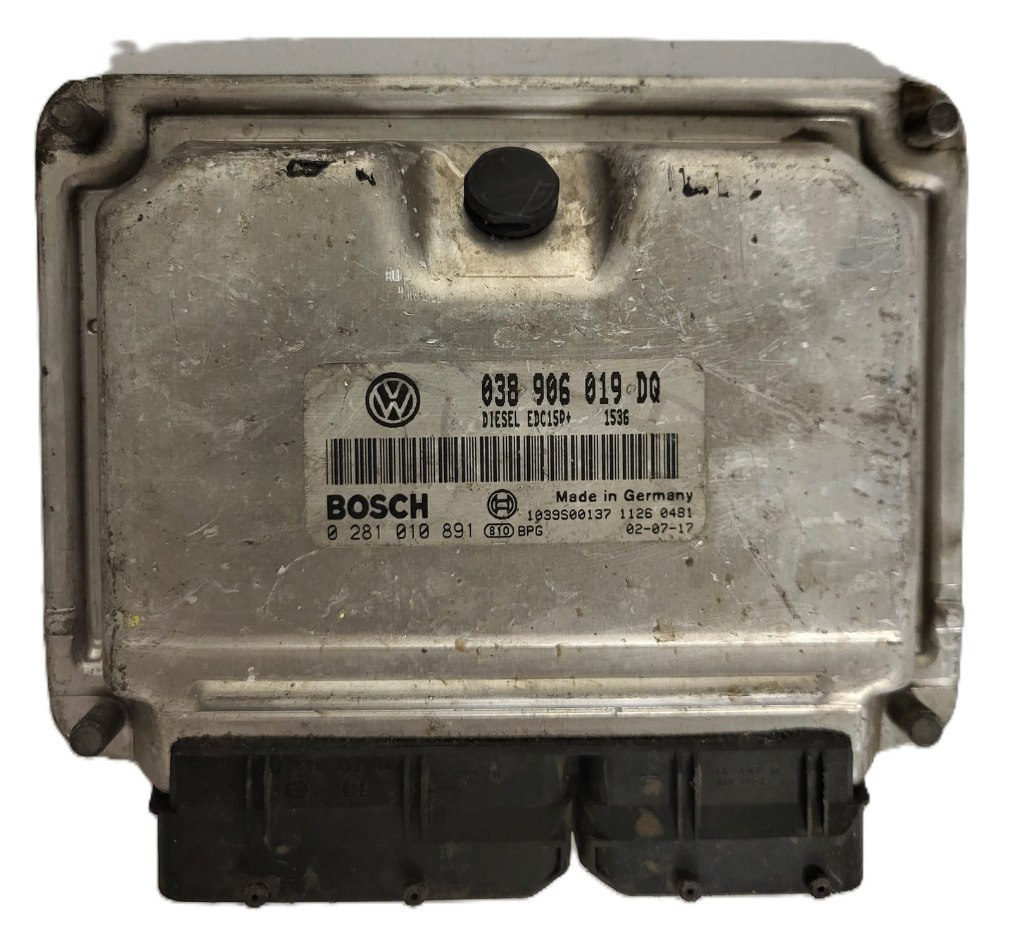 VW AUDI SEAT SKODA ECU / 038906019DQ / 0281010891 / EDC15P+ / BOSCH