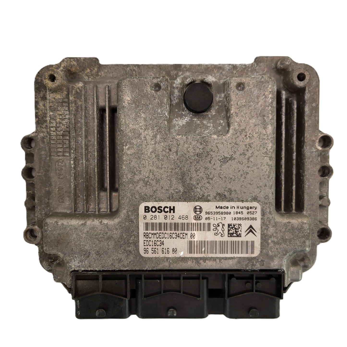 PEUGEOT CITROEN ECU / 0281012468 / 9656161680 / 9653958980 / EDC16C34 /BOSCH