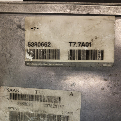 SAAB 9-5 ECU / 5380662 / T7.7A01 / ENGINE CONTROL UNIT