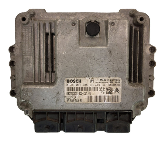 Peugeot Citroen ECU / 0281011785 / 9685886880 / 9654490280 / EDC1SC34 / BOSCH