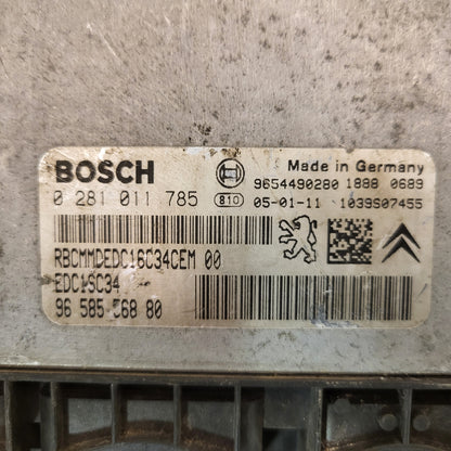 Peugeot Citroen ECU / 0281011785 / 9685886880 / 9654490280 / EDC1SC34 / BOSCH