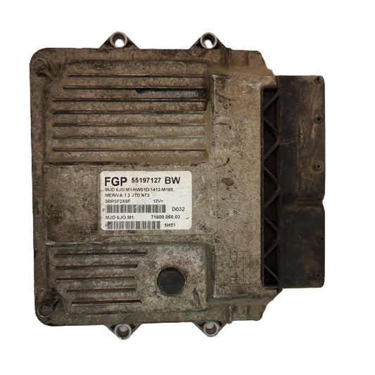 OPEL MERIVA ECU / 55197127 / MJD 6JO.M1 / HW01D / 71600.060.03 / MAGNETI MARELLI