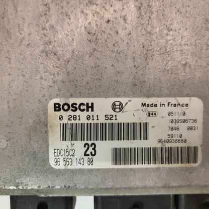 CITROEN XSARA ECU / 0281011521 / 9656314380 / 9640938680 / EDC15C2 / BOSCH