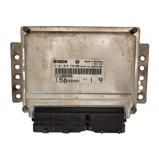 ALFA ROMEO 156 ECU / 0281010740 / 55186488 / BOSCH
