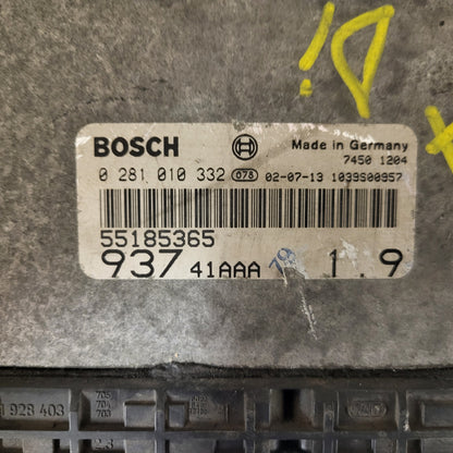 ALFA 147 ECU / 0281010332 / 55185365 / BOSCH