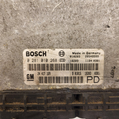 Opel Zafira 2.0 ECU / 0281010268 / 24417169 / BOSCH
