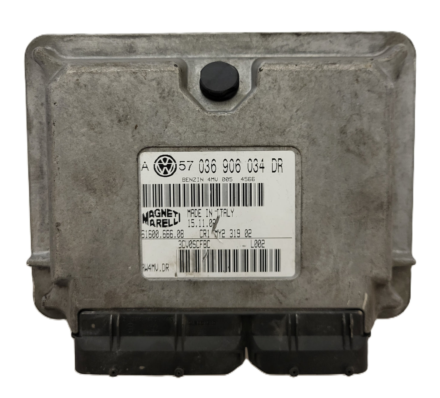 VW GOLF 4 ECU / 036906034DR / 61600.666.08 / IAW 4MV.DR / MAGNETI MARELLI