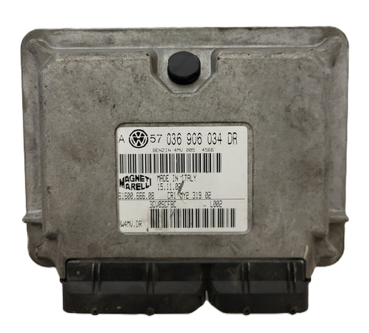 VW GOLF 4 ECU / 036906034DR / 61600.666.08 / IAW 4MV.DR / MAGNETI MARELLI