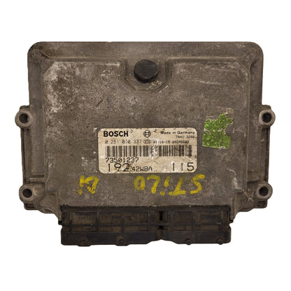 Fiat STILO JTD ECU / 0281010337 / 73501237 / 19242WBA / BOSCH