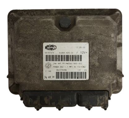 FIAT PANDA 1.1 ECU / 55187374 / IAW4AF.PP / HW204 / 61600.625.03 MAGNETI MARELLI