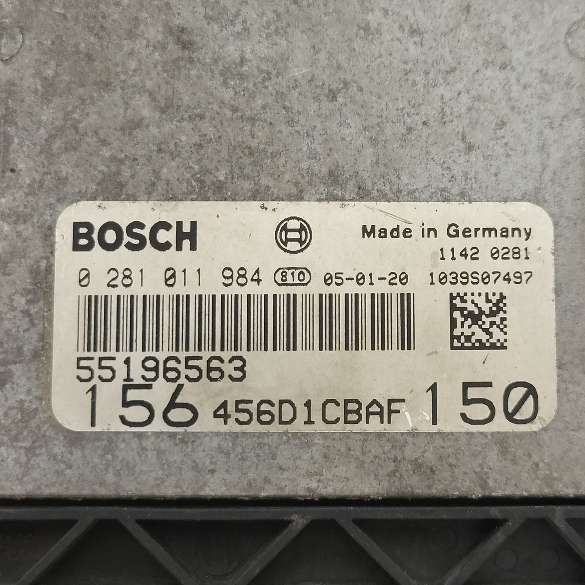 ALFA 156 ECU / 0281011984  / 55196563 / BOSCH - B75-21 - 2