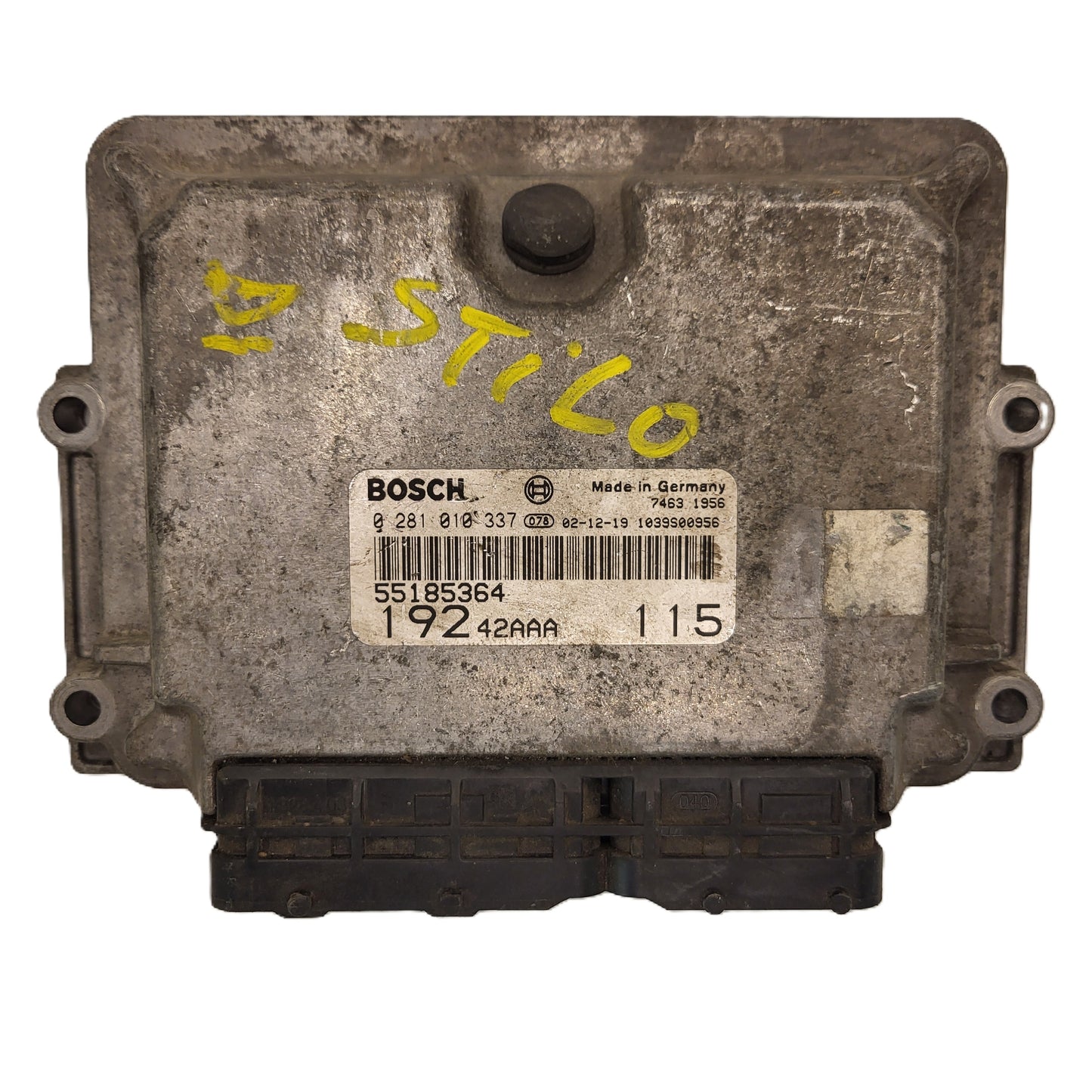 Fiat Stilo 1.9 JTD ECU / 0281010337 / 55185364 / BOSCH