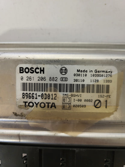 TOYOTA YARIS ECU / 0261206882 / 89661-0D012 / 1SZ-FE / BOSCH