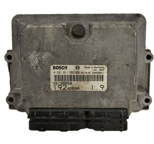 Fiat STILO ECU / 0281011553 / 55198058 / 19247EAA / BOSCH