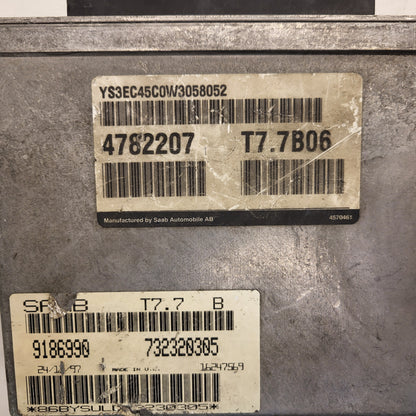 SAAB 2.0T ECU / 4782207 / T7.7B06 / 9186990 / 732320305