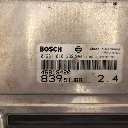 LANCIA LYBRA 2.4 JTD ECU / 0281010339 / 46819420 / BOSCH