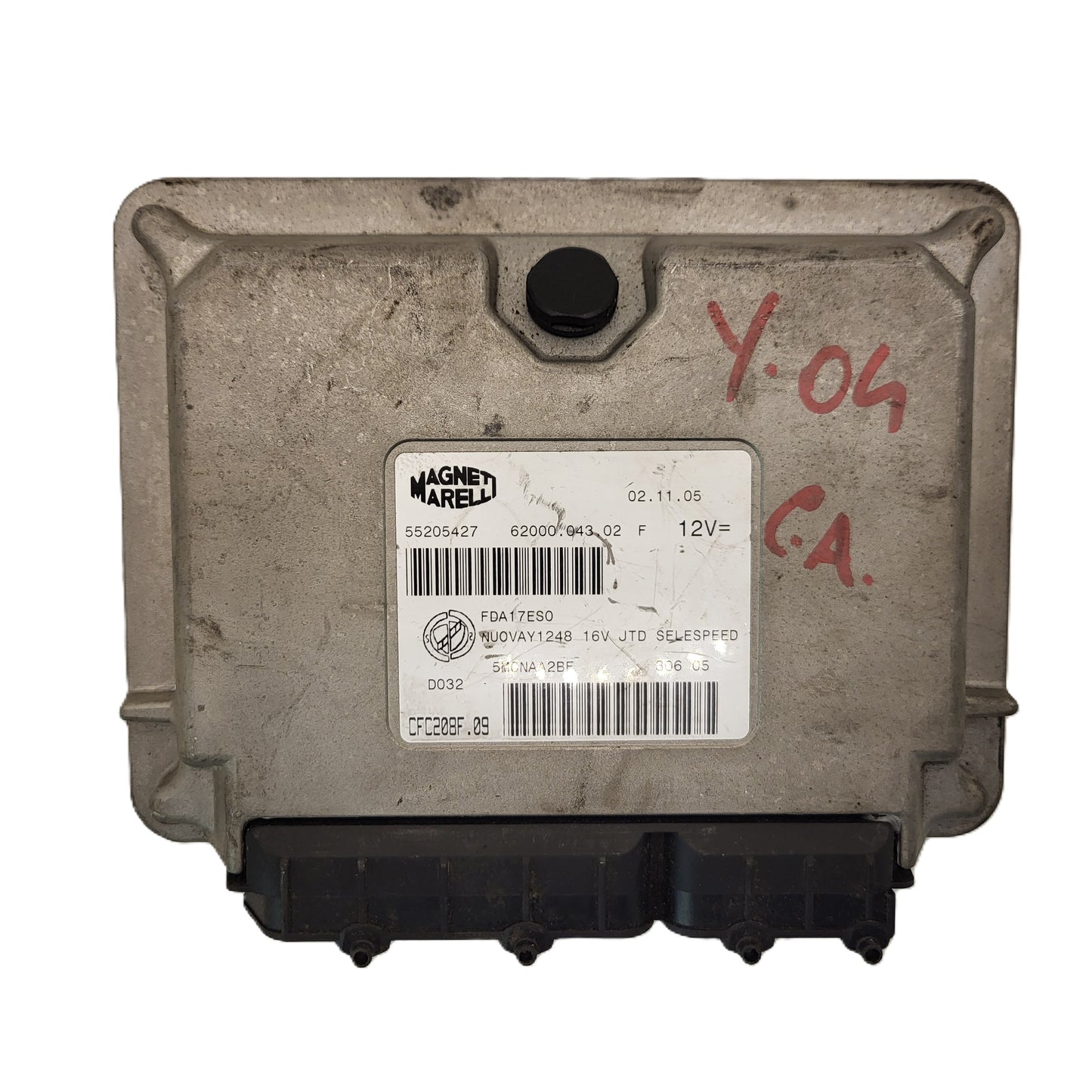 LANCIA YPSILON ECU / 55205427 / CFC208F.09 / 62000.043.02 / MAGNETI MARELLI