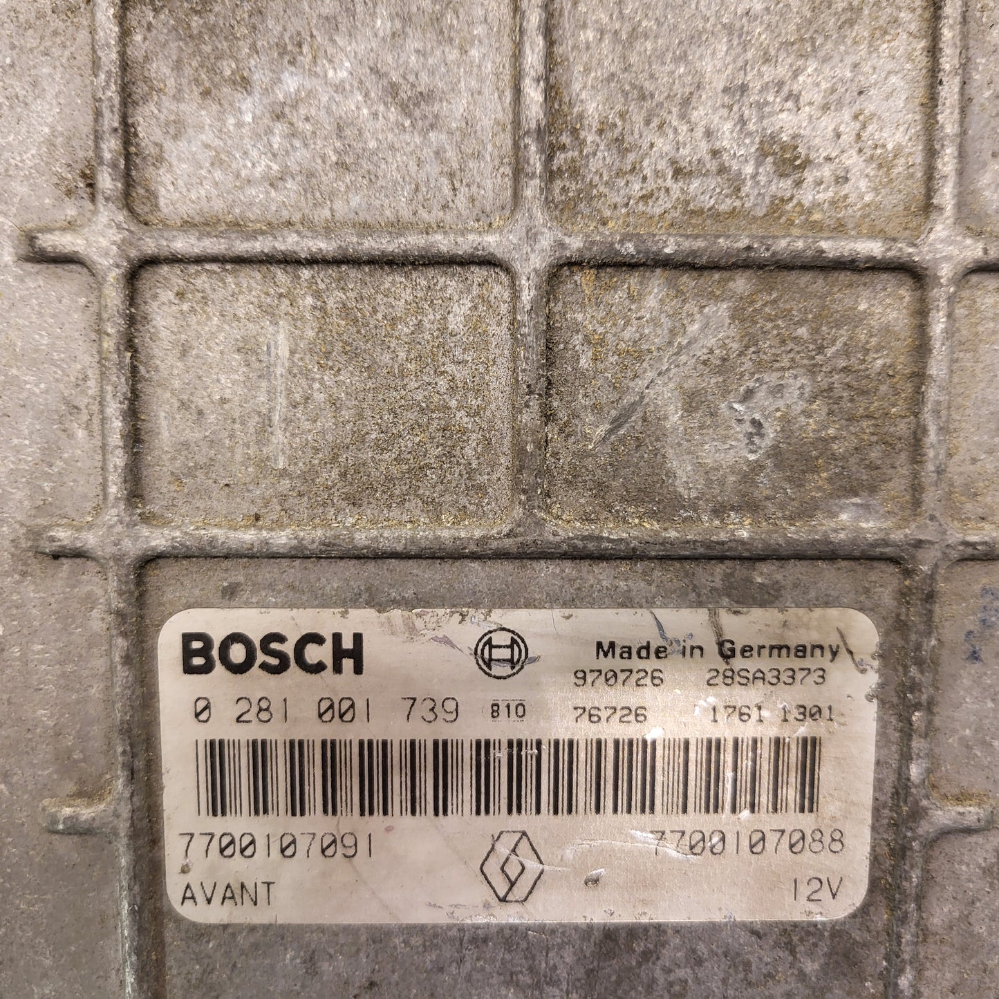 Renault Megane ECU / 0281001739 / 770010091 / 7700107088 / BOSCH