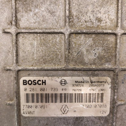 Renault Megane ECU / 0281001739 / 770010091 / 7700107088 / BOSCH