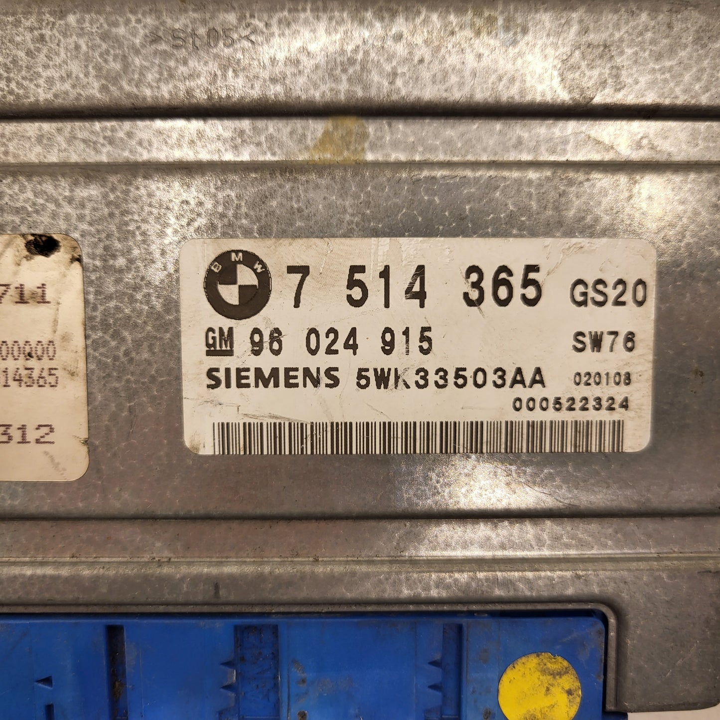 BMW GEARBOX CHANGE ECU / 7514365 / 96024915 / 5WK33503AA / SIEMENS