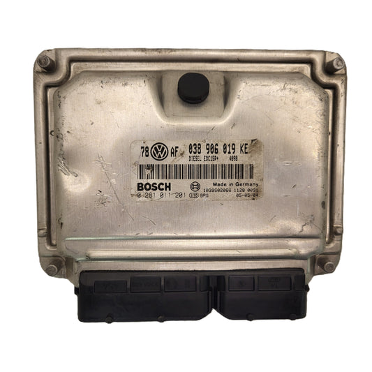 VW AUDI SEAT SKODA ECU / 038906019KE / 0281011201 / EDC15P+ / BOSCH