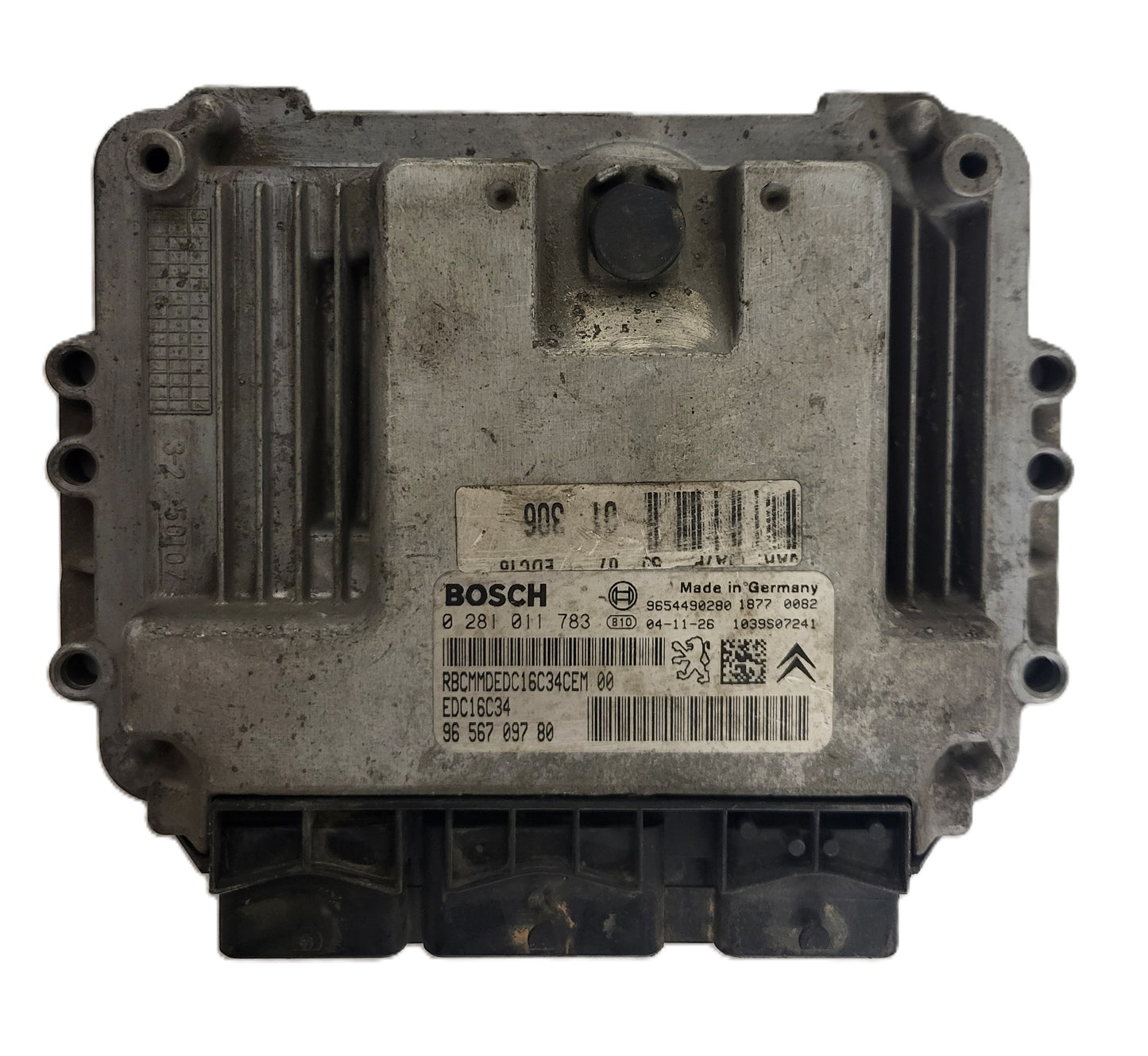 Peugeot Citroen ECU / 0281011783 / 9656709780 / EDC16C34 / 9654490280 / BOSCH