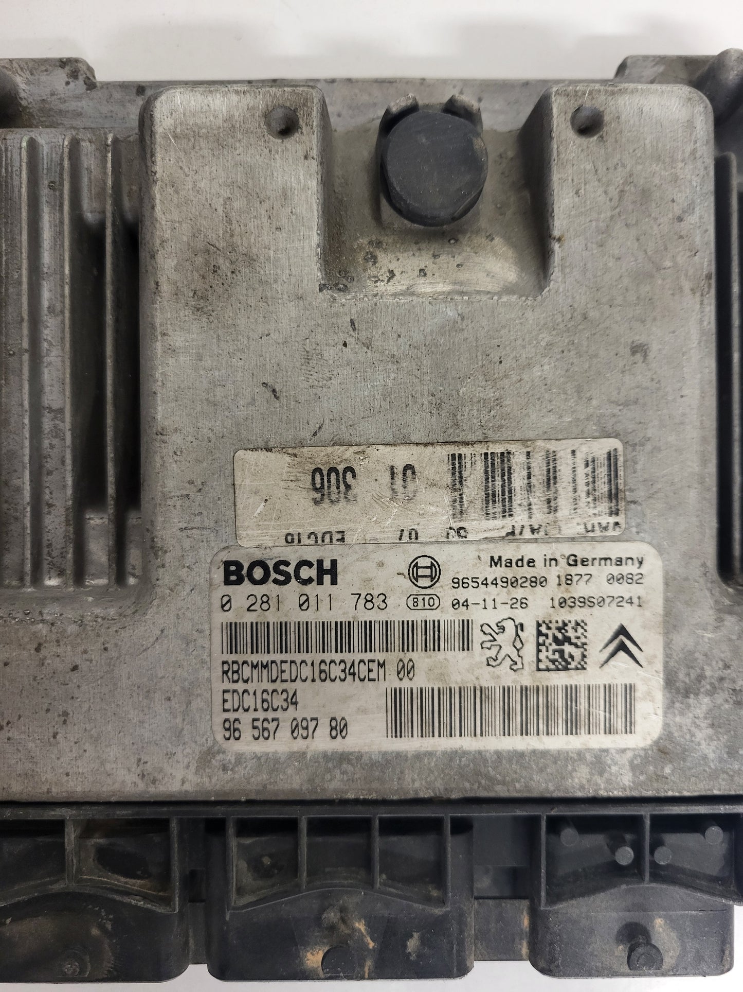 Peugeot Citroen ECU / 0281011783 / 9656709780 / EDC16C34 / 9654490280 / BOSCH