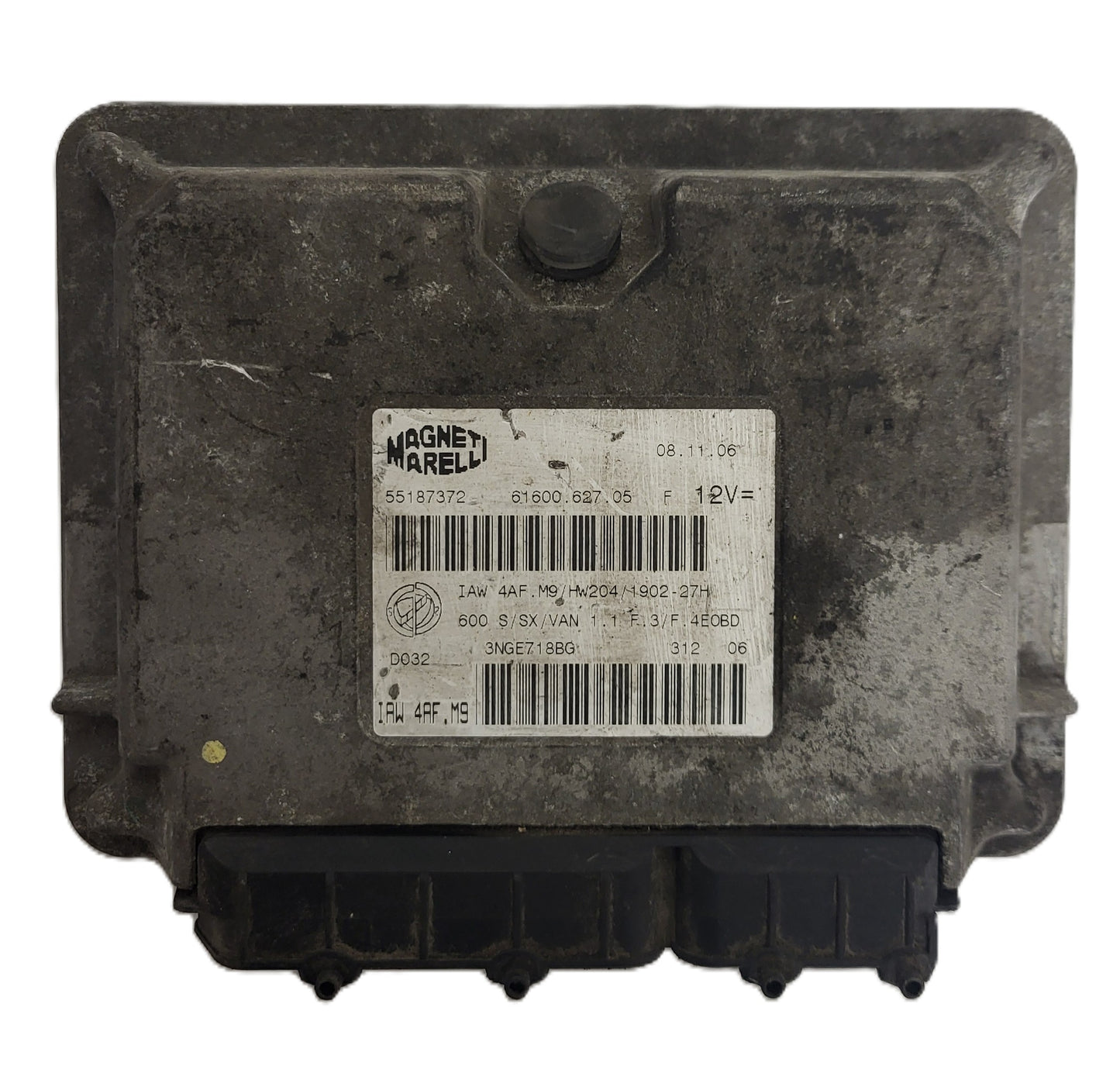 Fiat Seicento 600 ECU / 55187372 / IAW4AF.M9 / 61600.627.05 / MAGNETI MARELLI