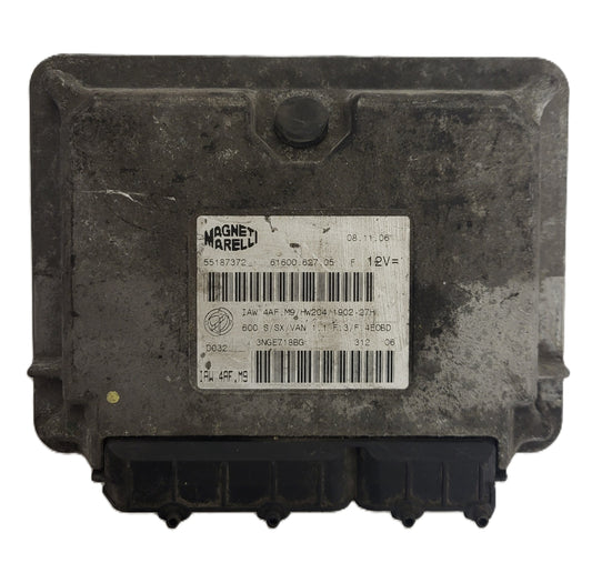 Fiat Seicento 600 ECU / 55187372 / IAW4AF.M9 / 61600.627.05 / MAGNETI MARELLI