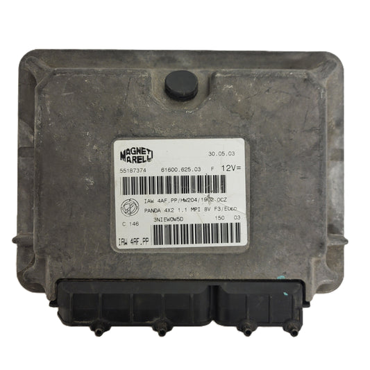 FIAT PANDA 1.1 ECU / 55187374 / IAW4AF.PP / HW204 / 61600.625.03 MAGNETI MARELLI