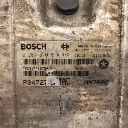 CHRYSLER VOYAGER ECU / 0281010814 / P04727664AC / 28SA6431 / BOSCH