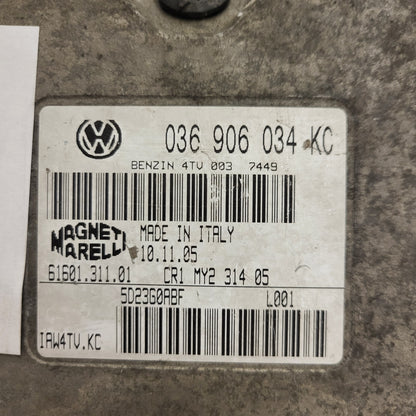 VOLKSWAGEN SEAT ECU / 036906034KC / IAW 4TV.KC / 61601.311.01 / MAGNETI MARELLI