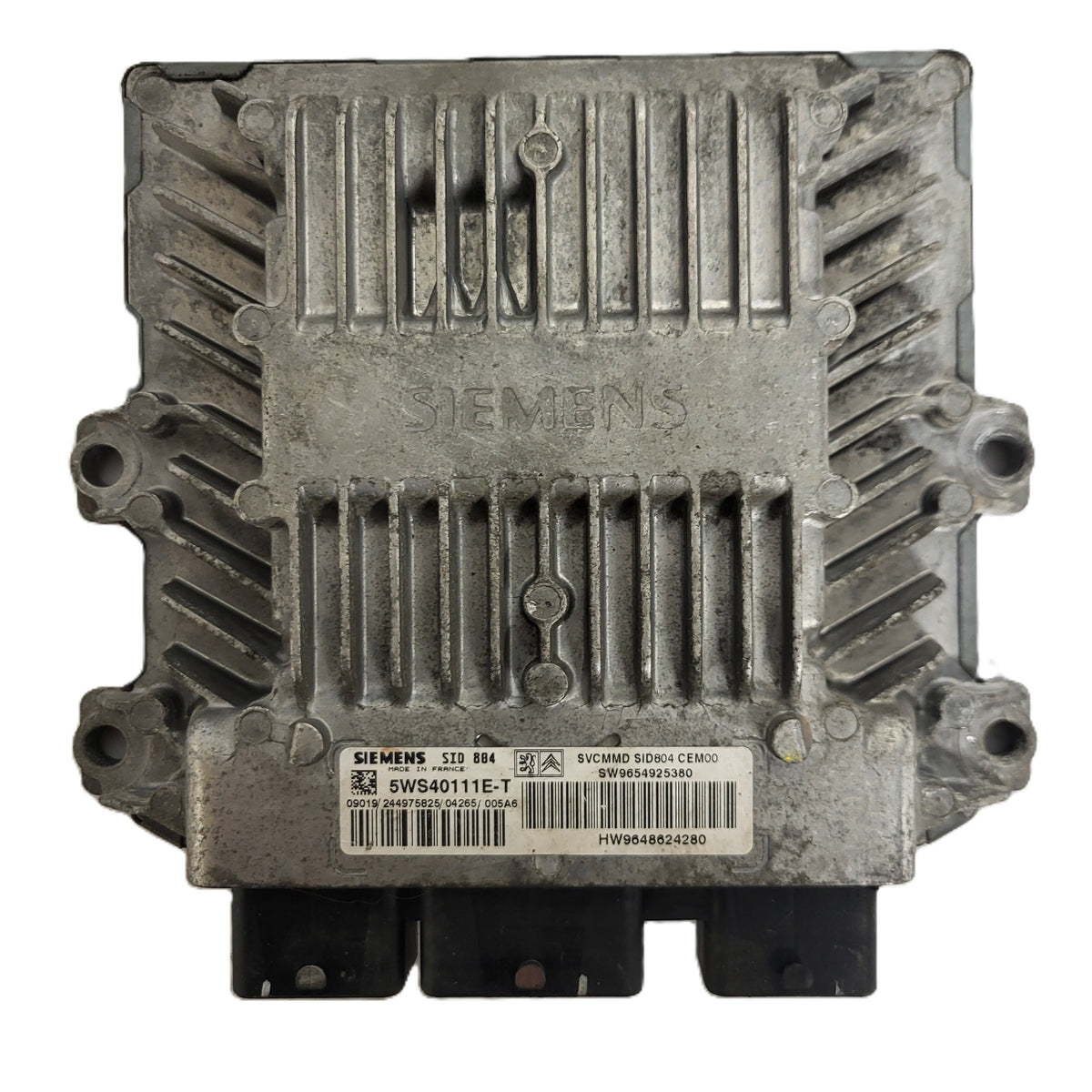 PEUGEOT CITROEN ECU / 5WS40111E-T / SID804 / SW9654925380 / HW9648624280 / - B78-06 - 1