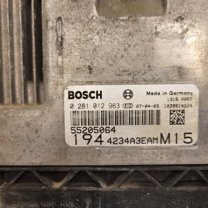 FIAT CROMA ECU / 0281012963 / 55205064 / BOSCH