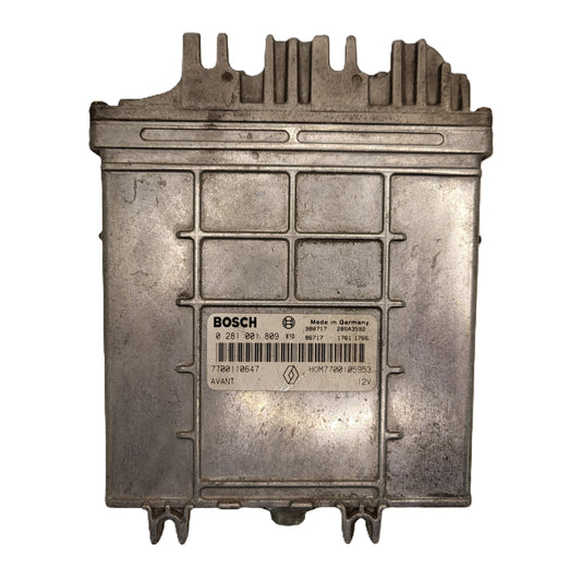 Renault ECU / 0281001809 / 7700110647 / HOM7700105953 / 7700105953 / BOSCH
