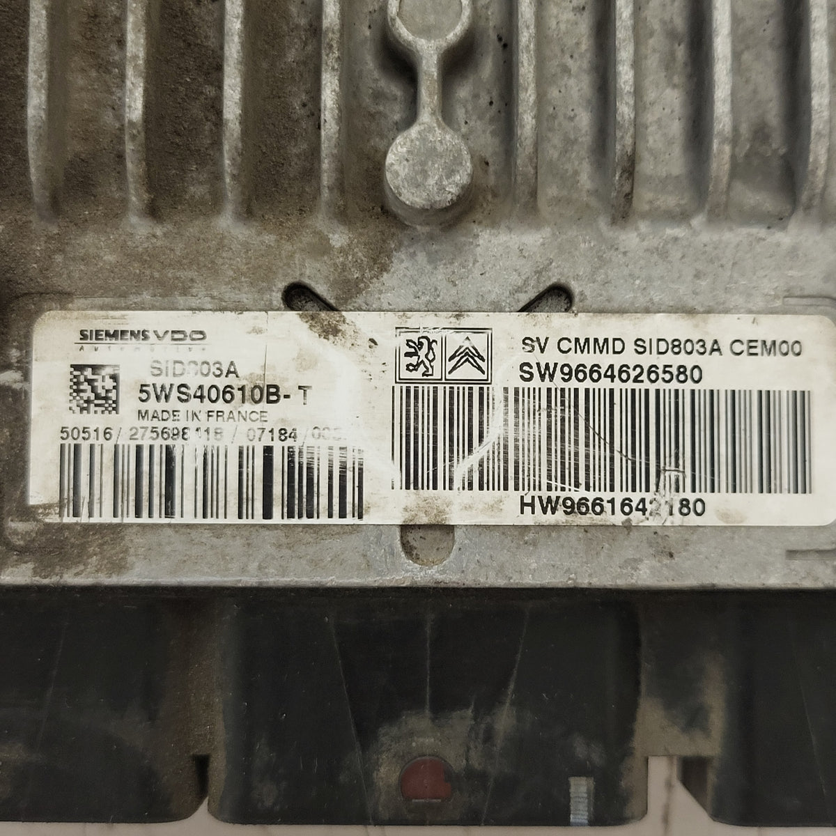 PEUGEOT CITROEN 807 C8 ECU PHEDRA ECU 5WS40610B-T 9664626580  9661642180 SID803A - B79-01 - 2