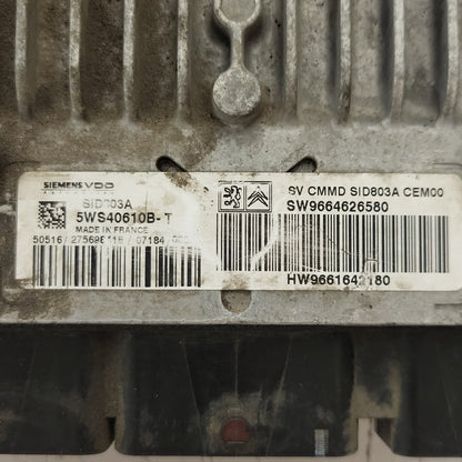 PEUGEOT CITROEN 807 C8 ECU PHEDRA ECU 5WS40610B-T 9664626580  9661642180 SID803A - B79-01 - 2