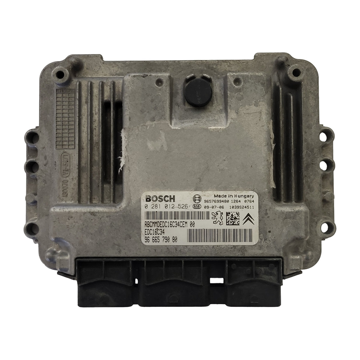 PEUGEOT CITROEN ECU / BOSCH / 0281012526 / 9666579080 / EDC16C34 / 9657699480 - B79-05 - 1