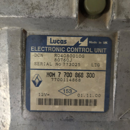 Renault Kangoo ECU / HOM 7700868300 / R04080010G / LUCAS